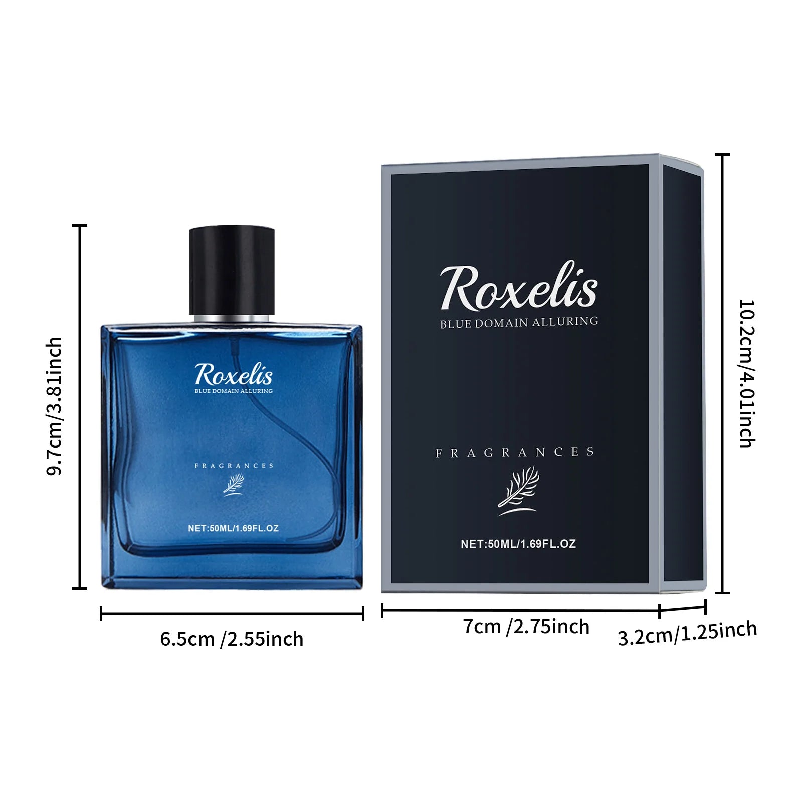 Roxelis Men Cologne Perfume Enhance Charm Elegant Aroma Flirting Romantic Dating Lasting Fresh Wood Scent Blue Domain Perfume Oasis Select