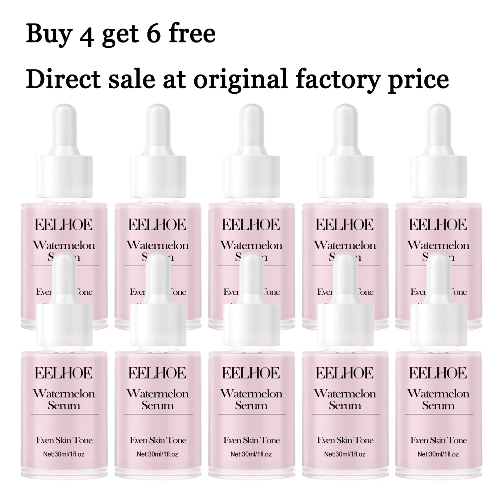 30ml Watermelon Serum Moisturizing Nourishing Enhance Smoothness Anti-oxidant Fade Fine Lines Reduce Dryness Softening Glowing Face Serum Oasis Select 10 pcs United States