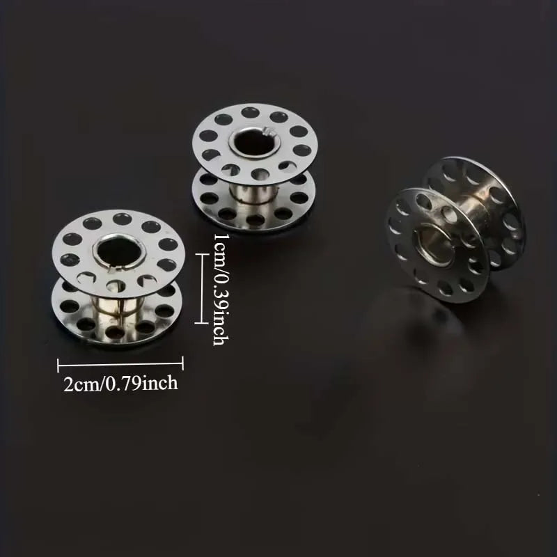 25-Pack Sewing Machine Bobbins with Storage Box