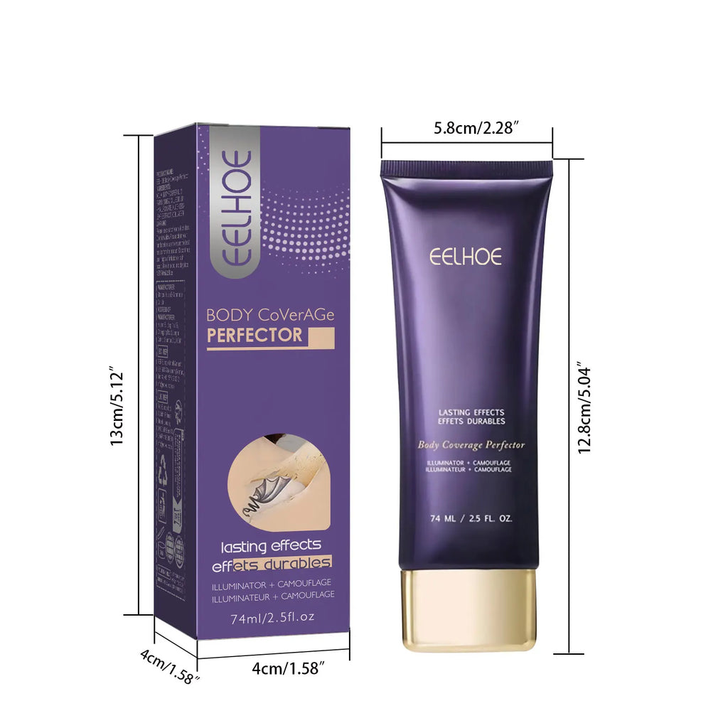 74ML Tattoo Concealer Cream Moisturizing Full Coverage for Scars and Birthmarks Lasting Invisible Brightening Sweatproof Cover Oasis Select