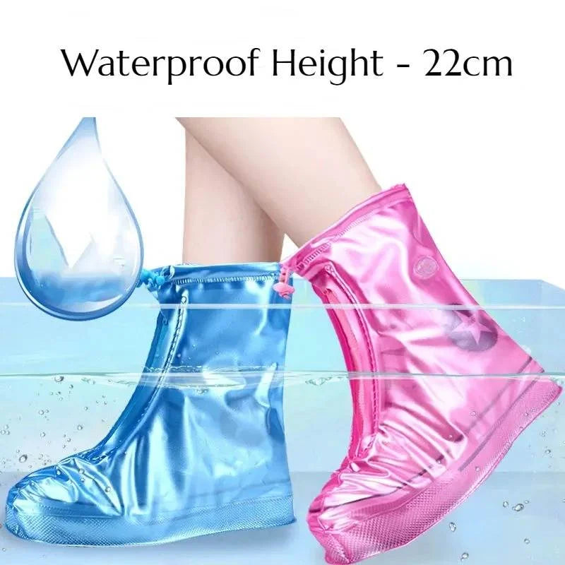 Anti-slip wear-resistant rain shoe covers thickened rainproof unisex silicone shoe covers with waterproof layer rain boot covers Oasis Select