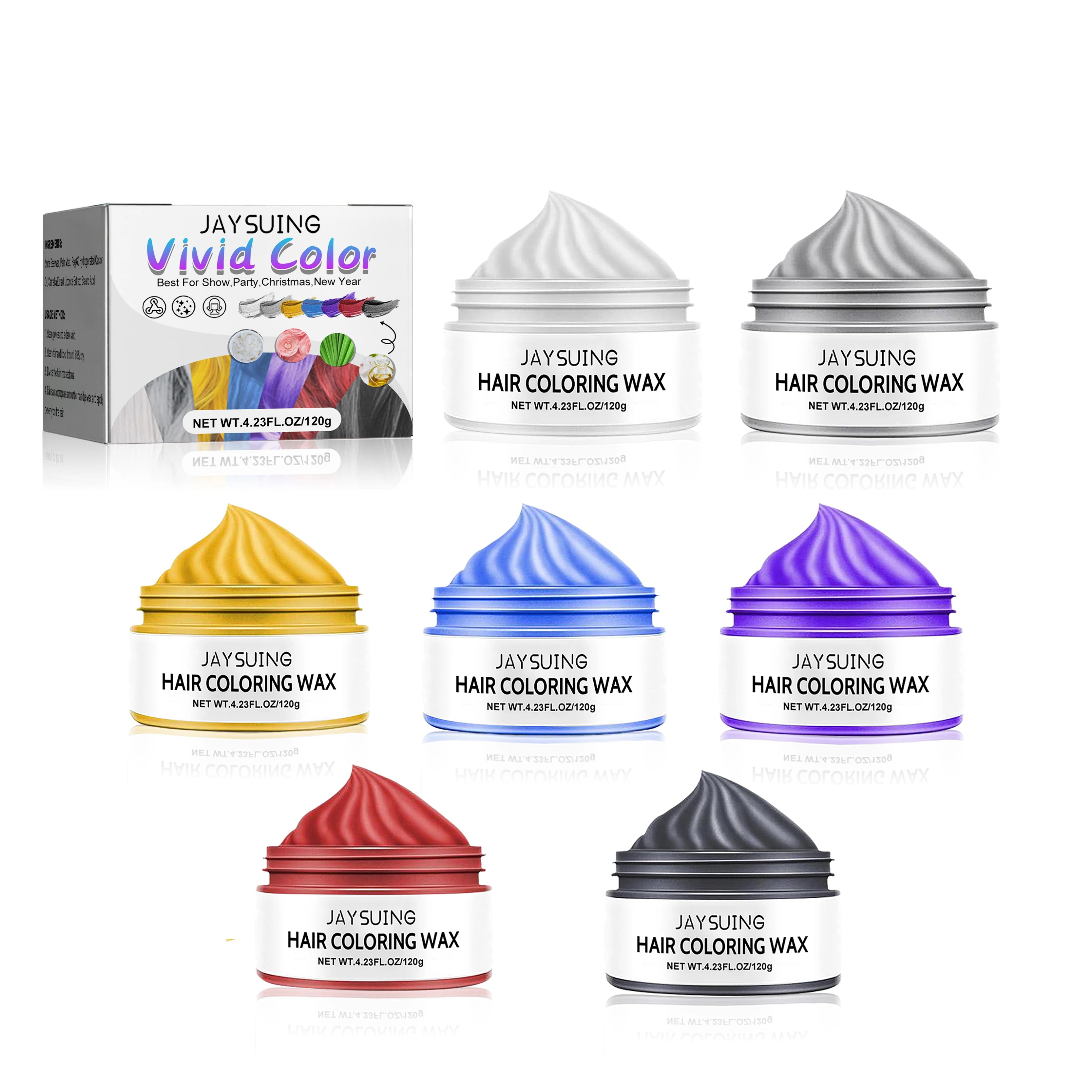 Temporary Hair Color Wax – DIY Styling Pomade 120g Hair Color Wax Oasis Select