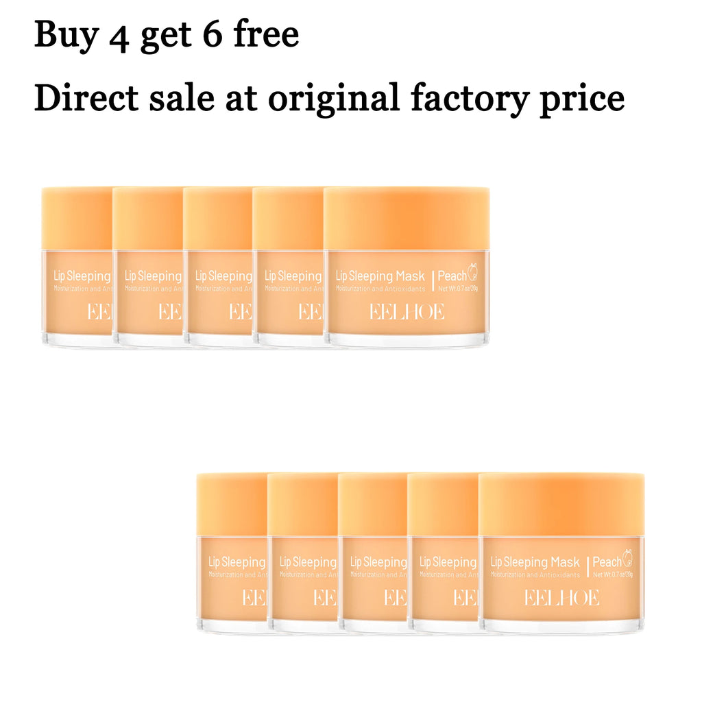 20g Peach Lip Sleeping Mask Deep Moisturizing Repairing Chapped Lips Nourishing Gentle Remove Dead Skin Enhance Smoothness Lip Care Mask Oasis Select 10 pcs United States