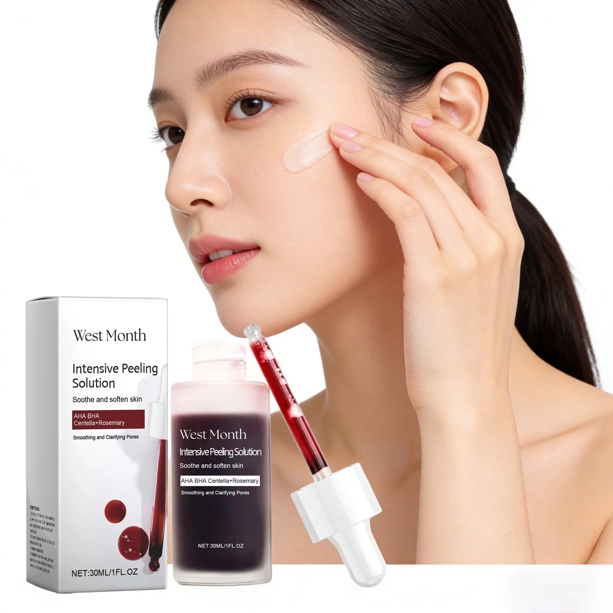 30ML Face Exfoliating Serum Gentle Reduce Dullness Fade Fine Lines Smoothing Clarifying Pores Glowing Skin Tone Facial Serum Oasis Select