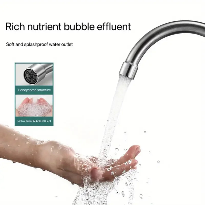 Single Handle Kitchen Faucet – Hot & Cold Stainless Steel