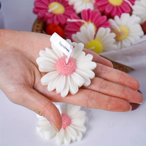 1pc 3D Daisy Flower Silicone Candle and Plaster Mold - DIY Resin and Clay Handmade Soap Crafting Home Decor Oasis Select