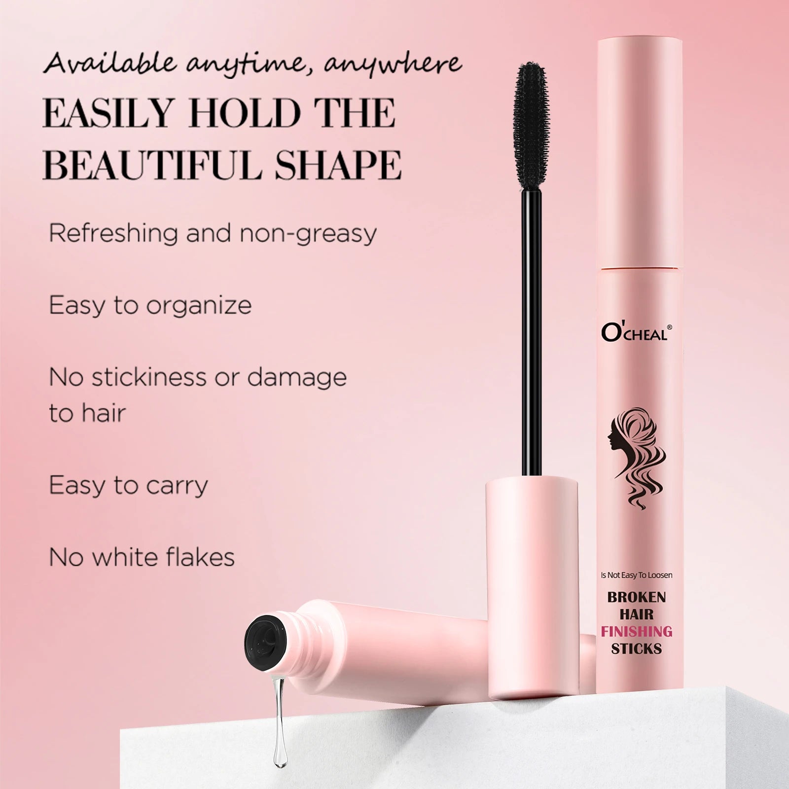 OCHEAL Broken Hair Artifact Finishing Hair Wax Stick Anti-fried Clean Hair Spray Fix Stick Wax Anti-frizz Cream Stick Portable Oasis Select