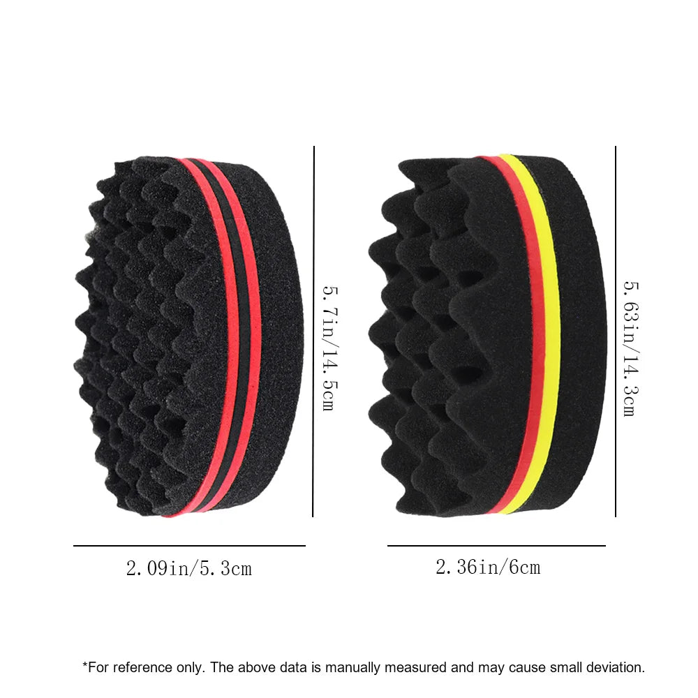 Double-Sided Twist Hair Sponge Brush – Afro Curl Styling Hair Sponge Brush Oasis Select