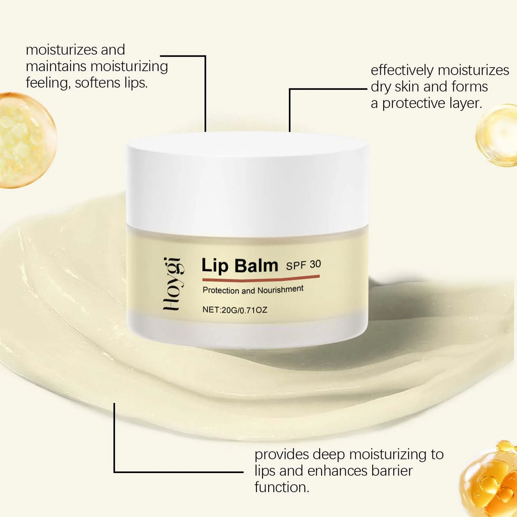 20G SPF30 Lip Balm Lasting Moisturizing Enhance Smoothness Improve Skin Texture Deep Nourishing Non-greasy Strengthen Barrier Softening Lip Balm Oasis Select