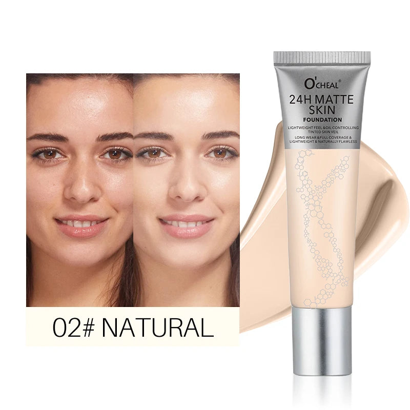 O'Cheal Matte Liquid Foundation – 6 Shades, Concealer & Contour