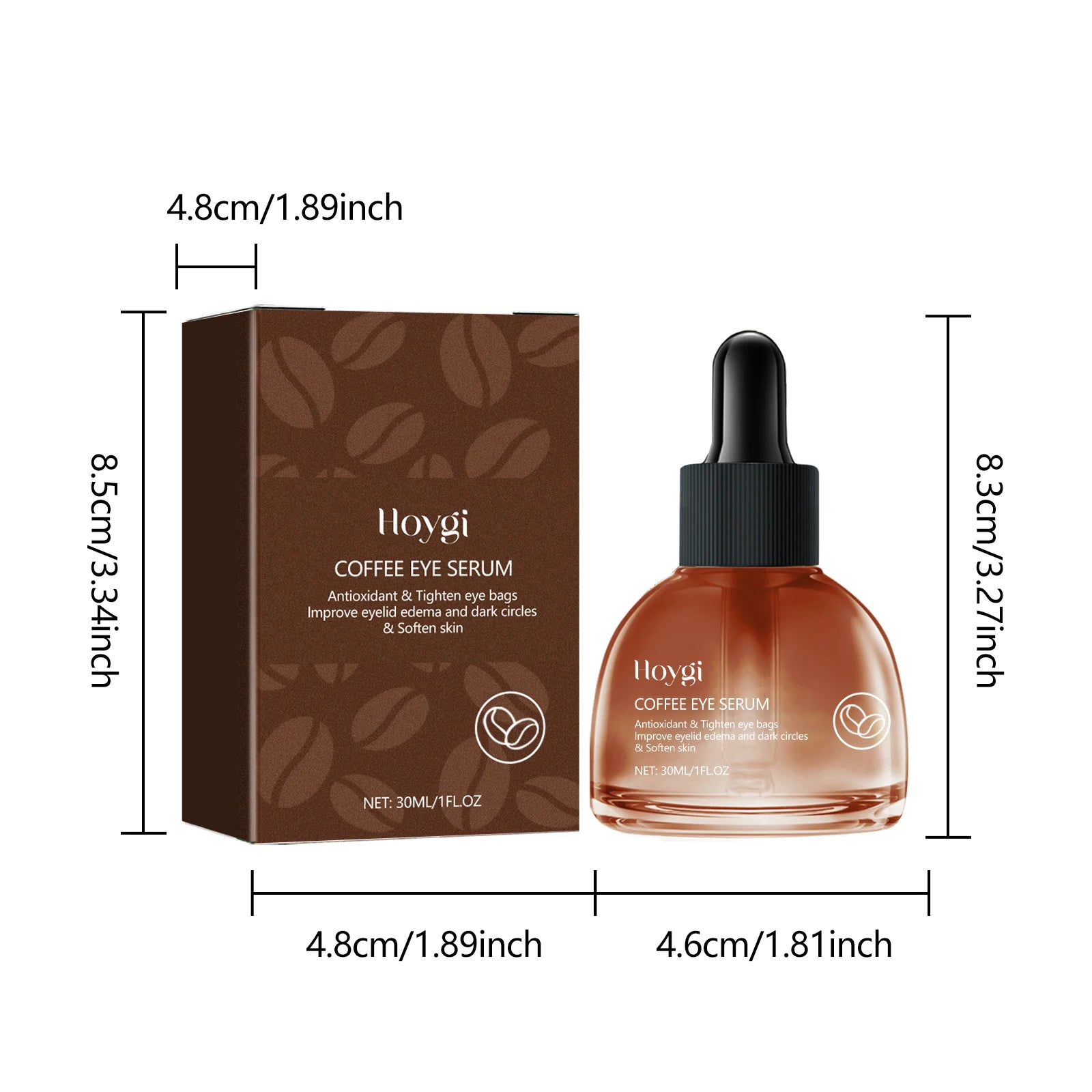 30ML Coffee Face Serum Deeep Moisturizing Reduce Dryness Fade Fine Lines Enhance Skin Elasticity Tightening Lifting Anti-oxidant Softening Eye Serum Oasis Select