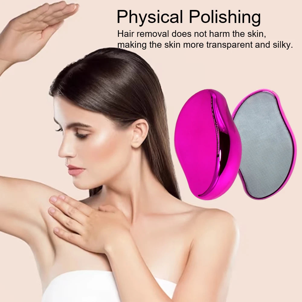 Hair Removal Apparatus Nano Glass Fast Safe Painless Hair Removal Washable No Skin Damage Home Use Exfoliator Hair Sharpener Oasis Select