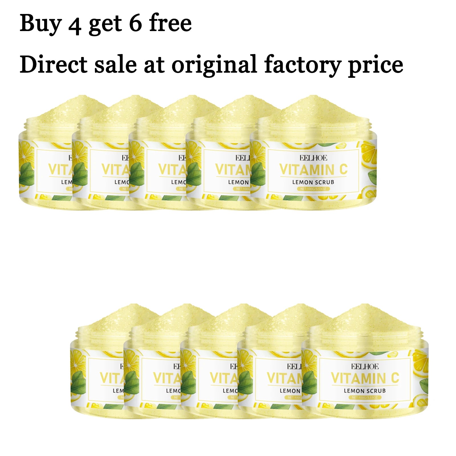 100G Vitamin C Body Scrub Gentle Cleaning Pore Improve Smoothness Nourishing Non-tight Glowing Softening Body Scrub Cream Oasis Select 10 pcs United States
