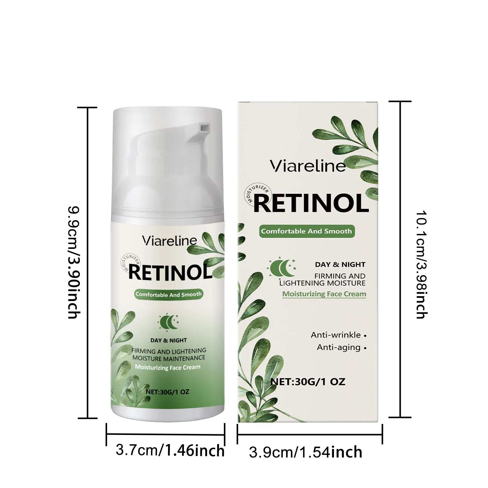 Viareline Retinol Face Cream Deeply Moisturizing Firming Skin Improve Skin Texture Enhance Smoothness Tightening Facial Cream Oasis Select