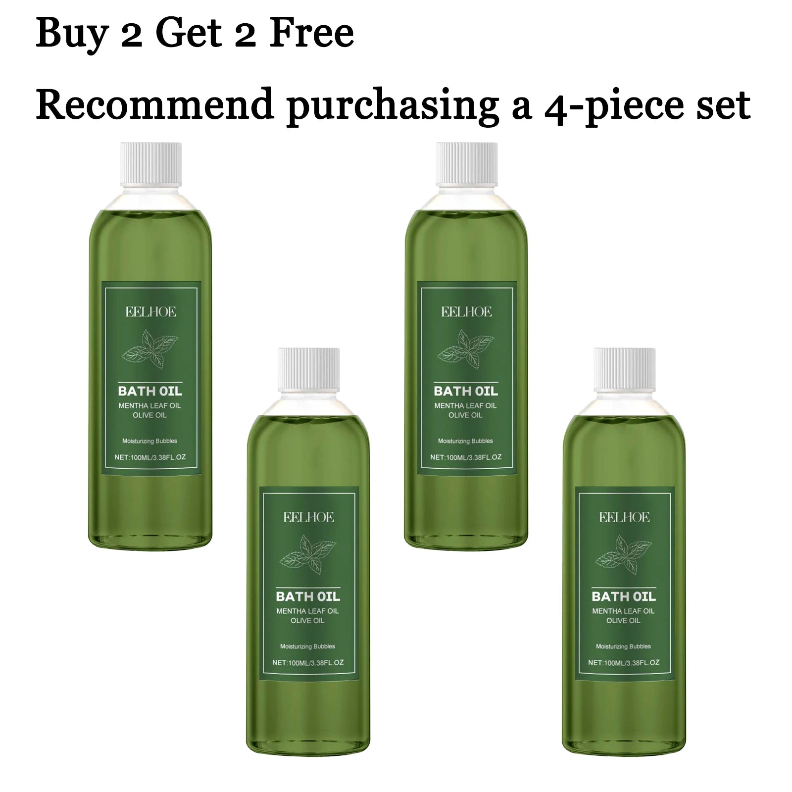 100ML Mint Body Bathing Oil Gentle Cleaning Pores Lasting Fresh Fragrance Moisturizing Reduce Dryness Softening Body Cleaner Oil Oasis Select 4 pcs Whitening United States