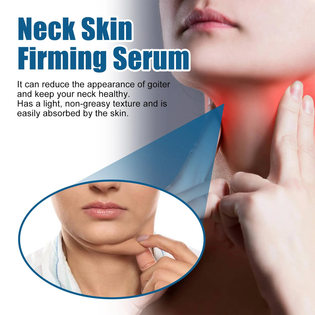 15ML Neck Skin Care Serum Deep Hydrating Fade Fine Lines Firming Enhance Skin Elasticity Lifting Tightening Improve Roughness Glowing Neck Serum Oasis Select