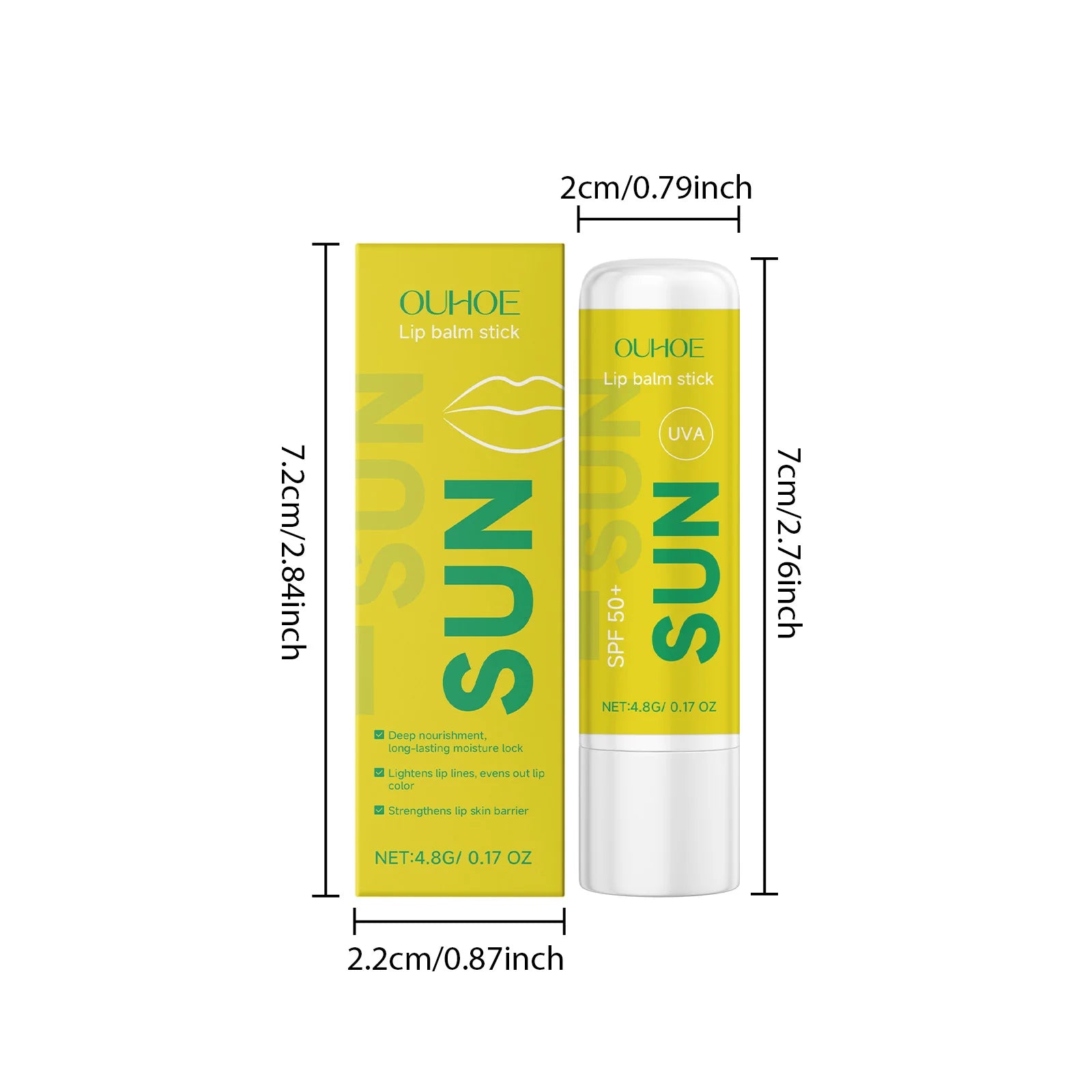 4.8G Lip Care Balm Deep Moisturizing Remove Dead Skin Nourishing Fade Fine Lines Strengthening Barrier Sunblock Lip Cream Oasis Select