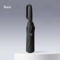 Fully automatic buckle sun umbrella for sunny and rainy days foldable and convenient rainproof sun-proof and UV-proof parasol Oasis Select black 10K full-fiber
