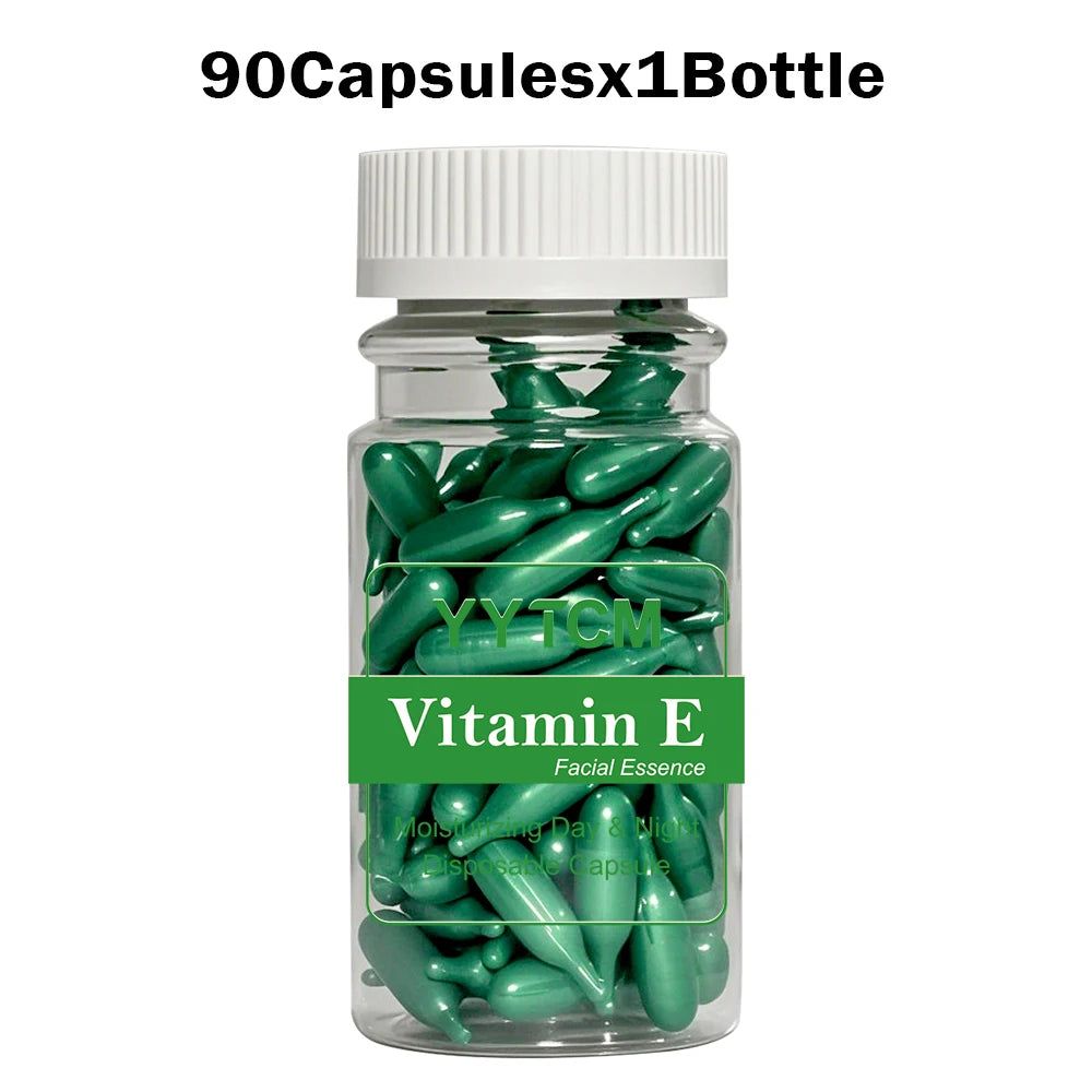 Vitamin E Serum Capsules – Hydrating Facial Oil | 90 Count Vitamin E Face Serum Oasis Select 1bottle 90capsules