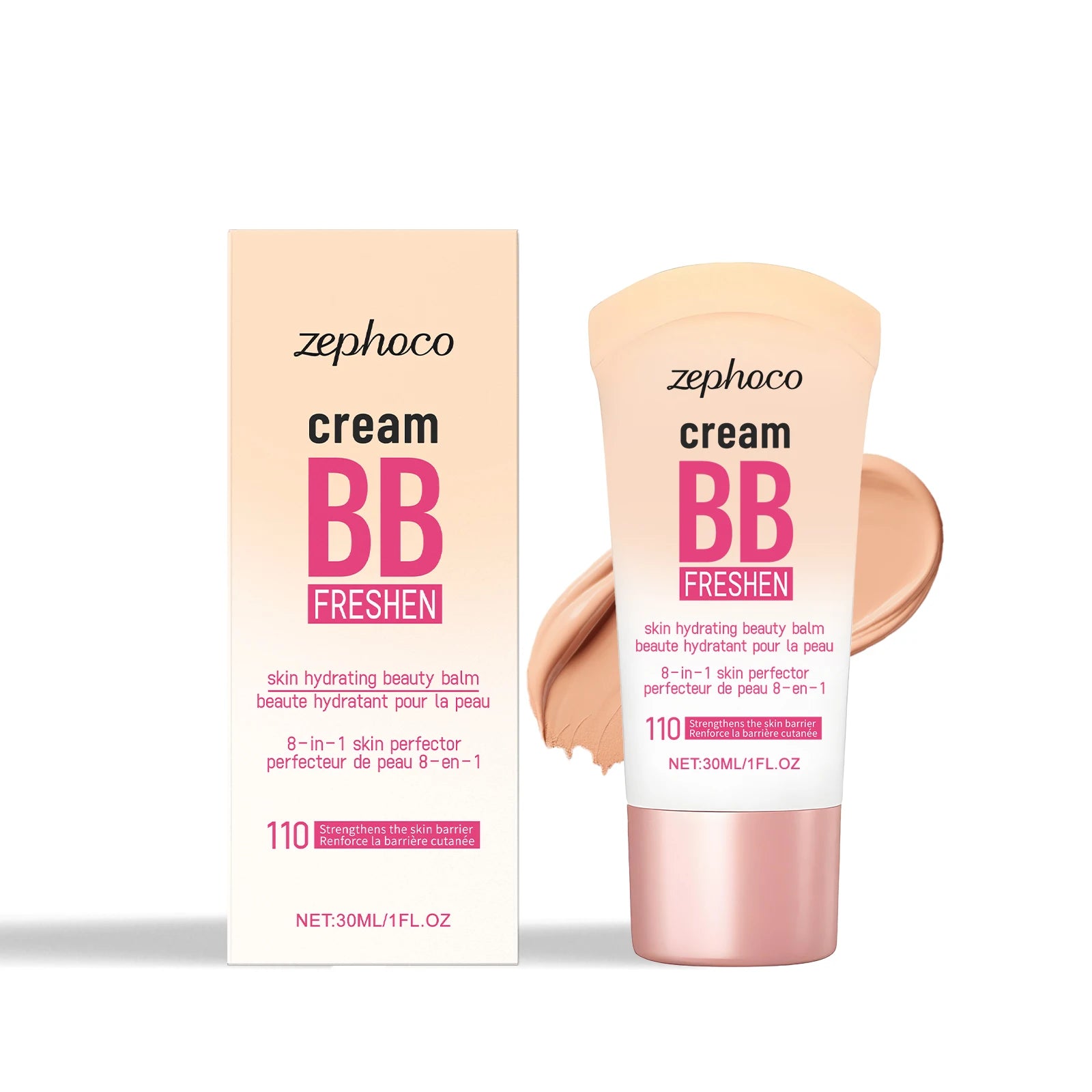 3 Colors Hydrating Concealer BB Cream Natural Brightening Skin Tone Buildable Coverage Cover Blemishes for Daily Base Makeup Oasis Select Natural United States