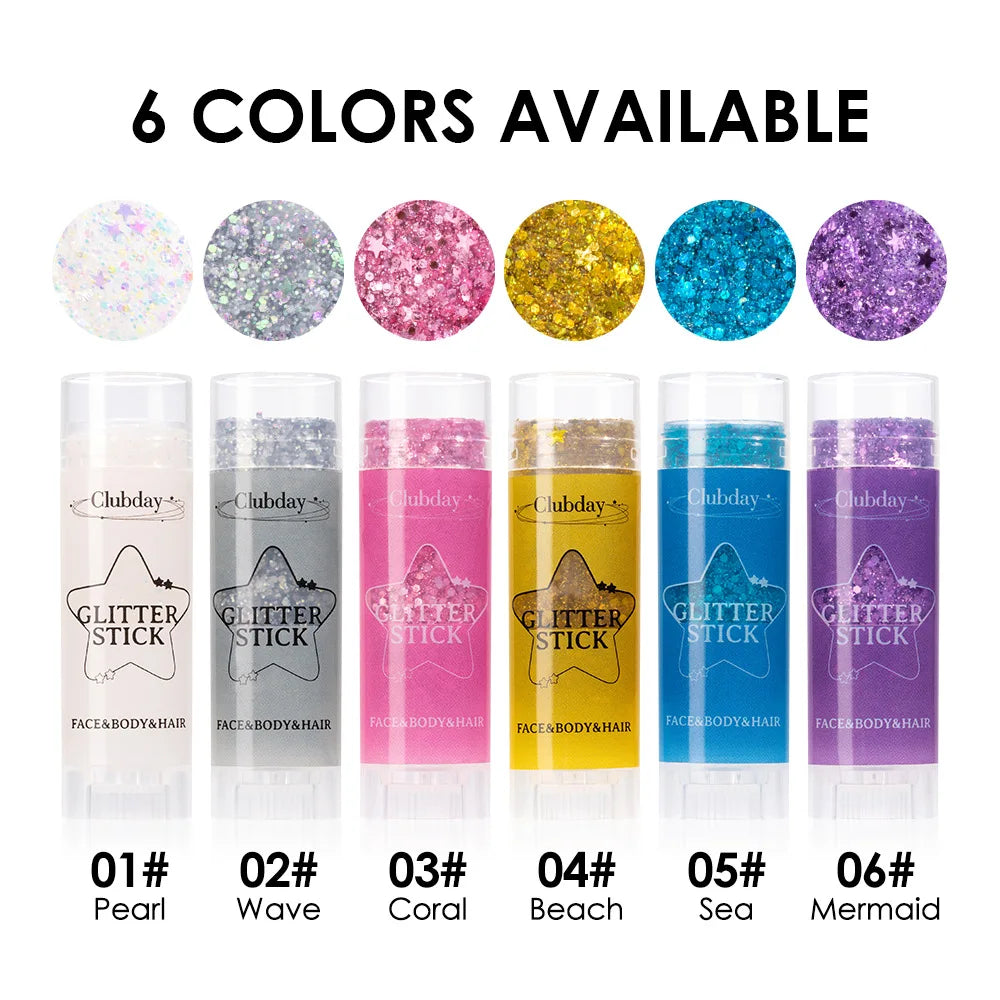 Glitter Gel Stick – Lip, Cheek & Body Sparkle Balm | High Shine