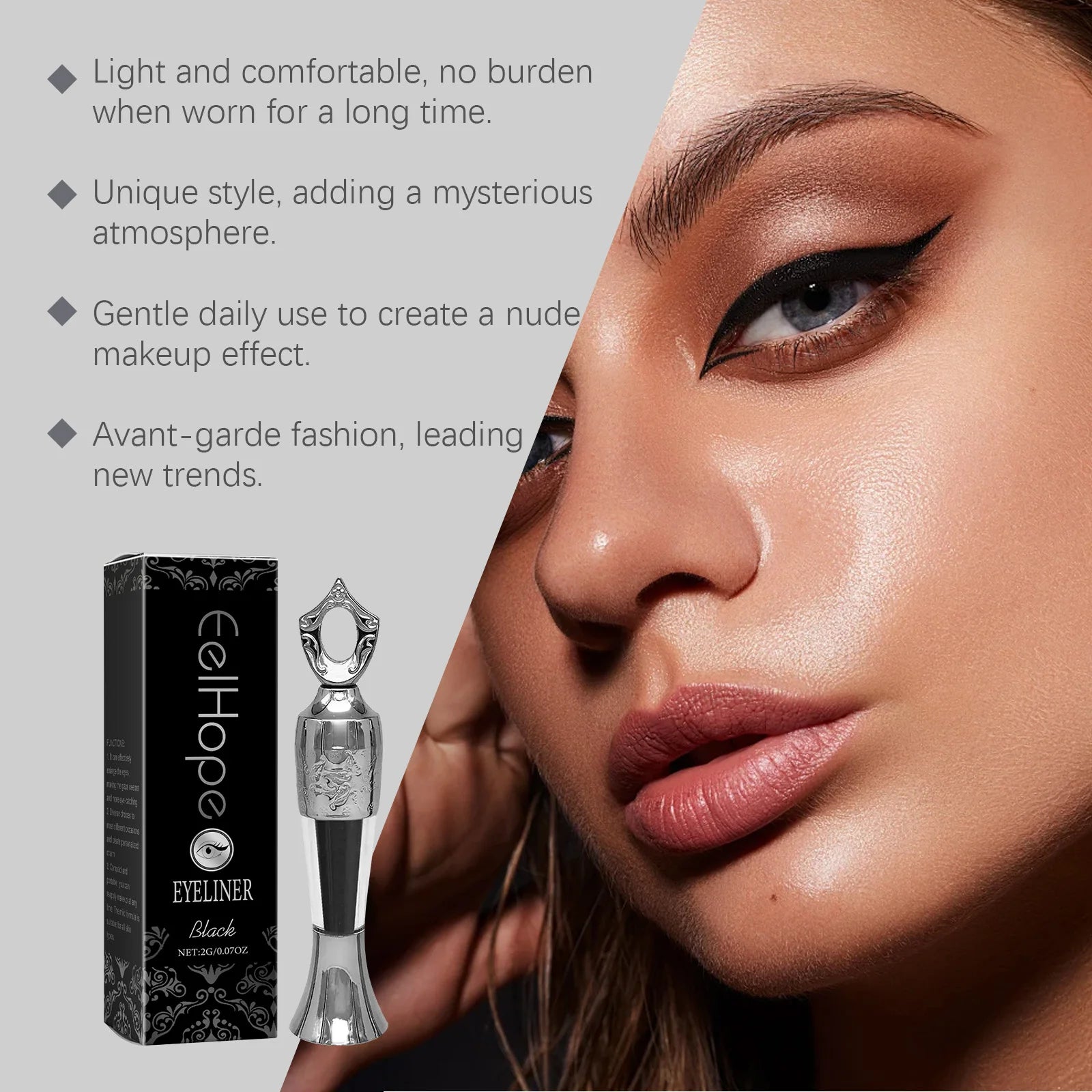 EELHOPE Eyeliner Liquid Waterproof Natural Smooth Quick Drying Durable Non-Fading Sweatproof Eye Makeup Eye Liquid eyeliner Oasis Select