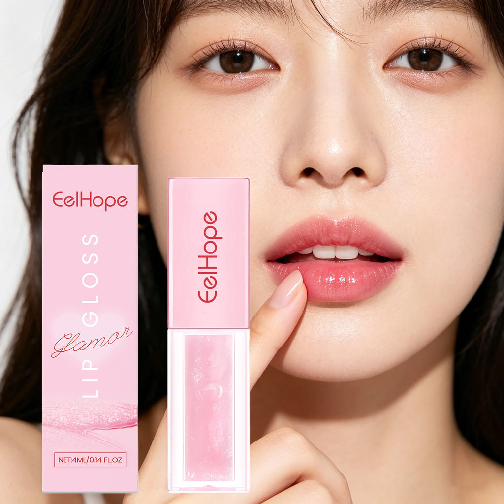 4ML Lip Gloss Moisturizing Reduce Lip Lines Improve Skin Texture Lasting Bright Color Restoring Gloss Non-sticky Beauty Makeup Lip Balm Oasis Select