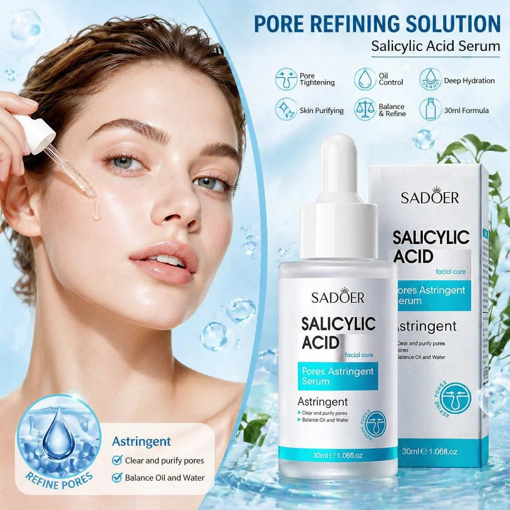 Hyaluronic Acid & Salicylic Acid Face Serum | Pore Tightening Face Serum Oasis Select