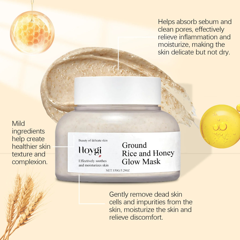 Hoygi Honey Rice Mud Mask – Pore Minimizing & Brightening 150g