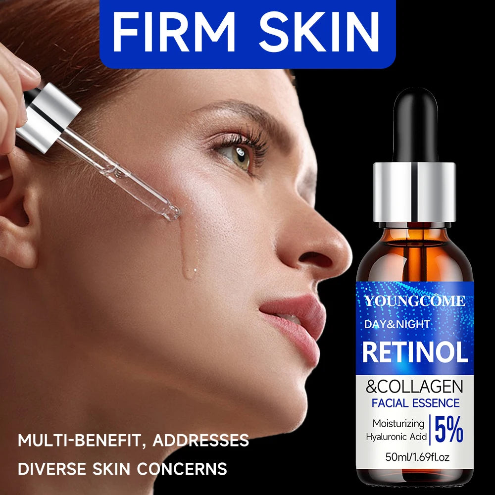 Retinol Wrinkle Remover Facial Serum Set Instant Firming Lift Anti-Aging Cream Fade Fine Lines Whitening Moisturizing Skin Care Oasis Select