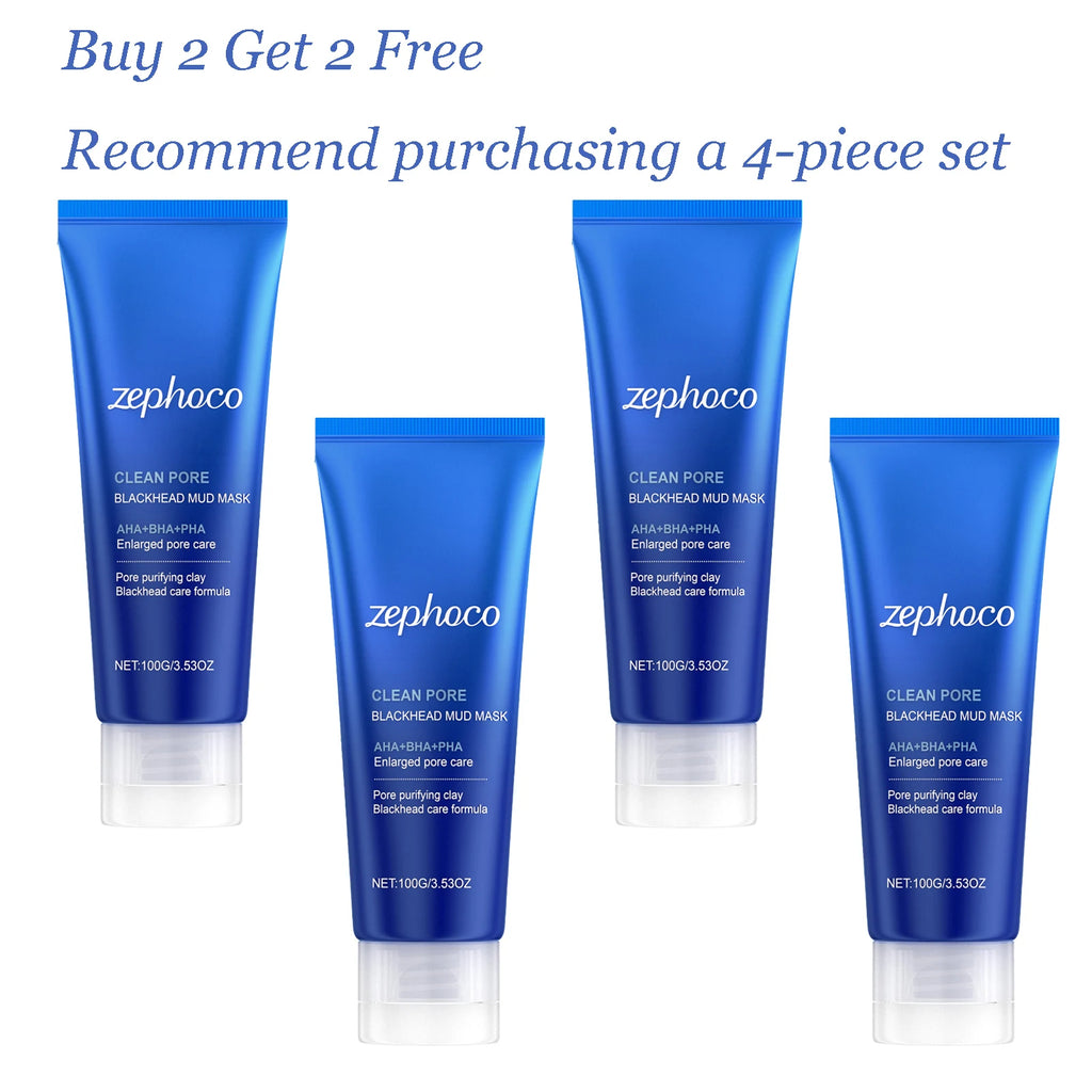 100g Face Blackhead Removal Clay Mask Gentle Cleaning Pores Oil Control Moisturizing Non-drying Refreshing Smooth Pore Purifying Oasis Select 4 pcs United States