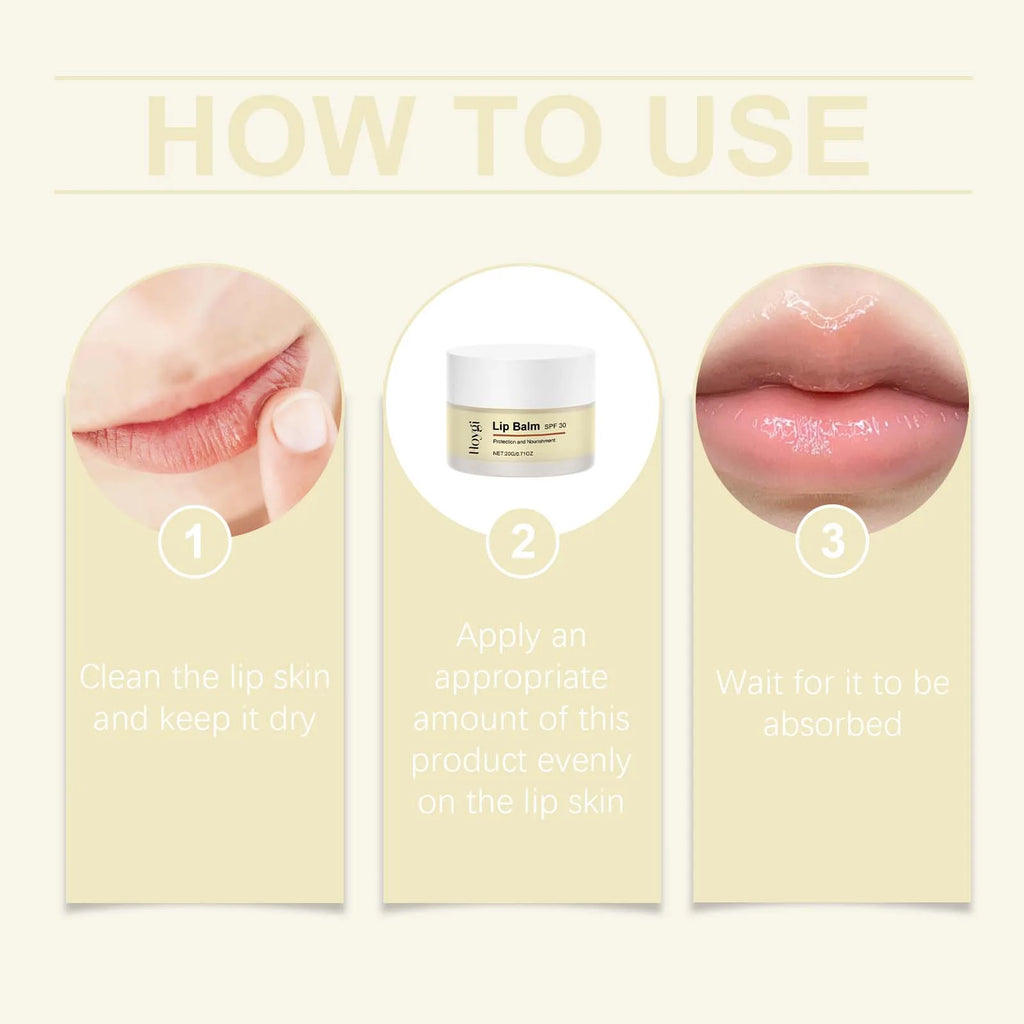 20G SPF30 Lip Balm Lasting Moisturizing Enhance Smoothness Improve Skin Texture Deep Nourishing Non-greasy Strengthen Barrier Softening Lip Balm Oasis Select