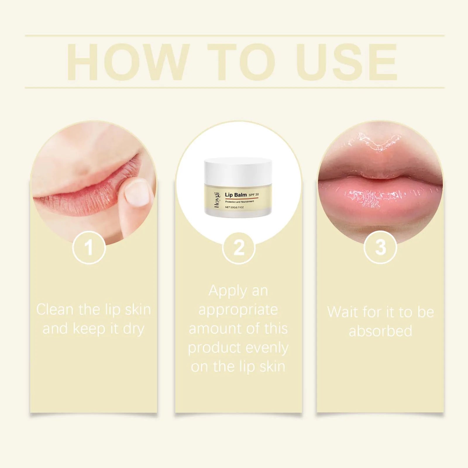 20G SPF30 Lip Balm Lasting Moisturizing Enhance Smoothness Improve Skin Texture Deep Nourishing Non-greasy Strengthen Barrier Softening Lip Balm Oasis Select