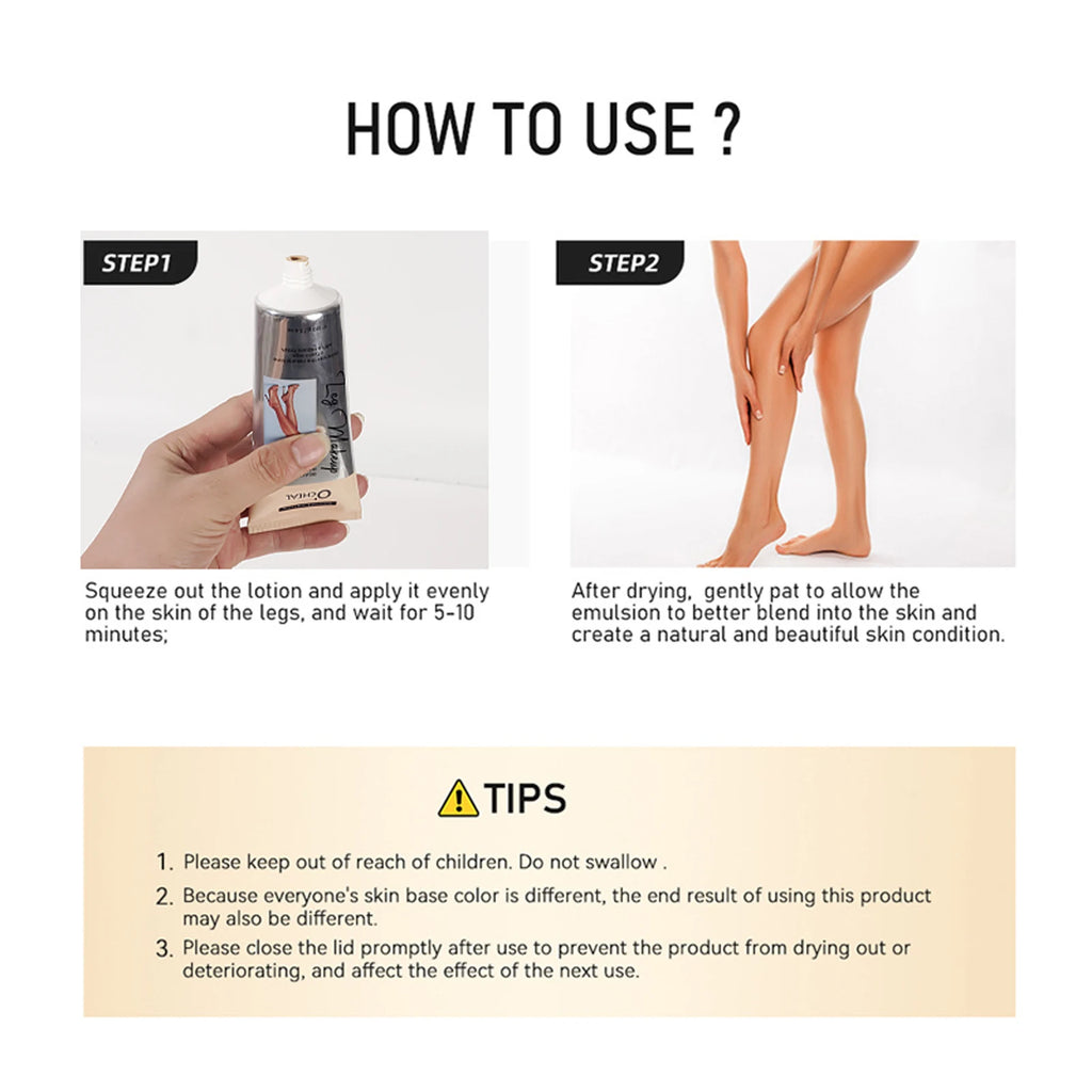 O'CHEAL Leg Body Makeup Cream – Waterproof Coverage Foundation