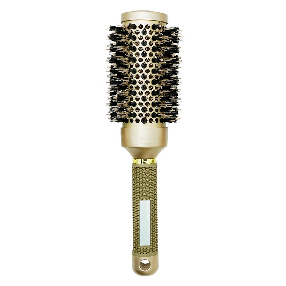 Thermal Round Barrel Hair Brush – Nylon Salon Styling Comb Round Barrel Hair Brush Oasis Select LG07-45