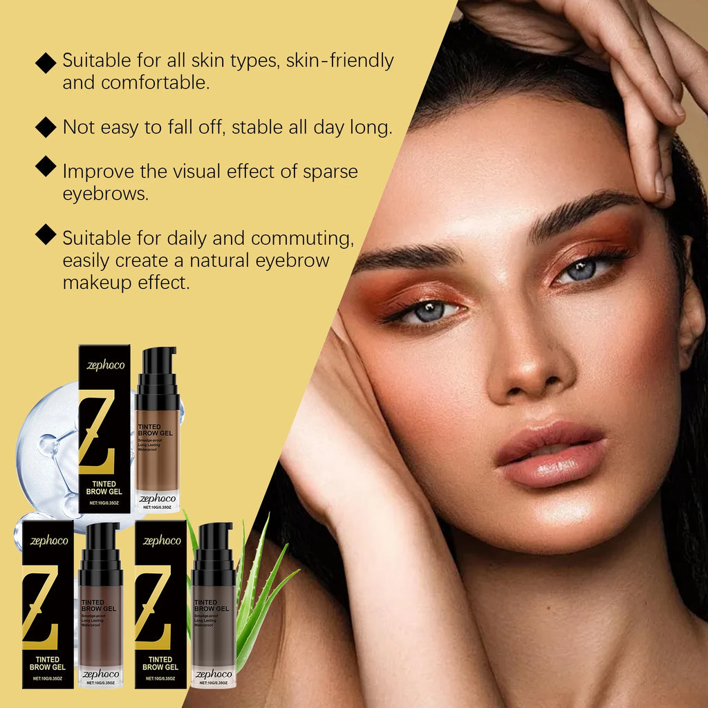 10G Natural Brow Dye Cream Long Lasting Color Smudge Proof Water Resistant Defines Clear Brow Shape Smoothing Eyebrow Makeup Oasis Select