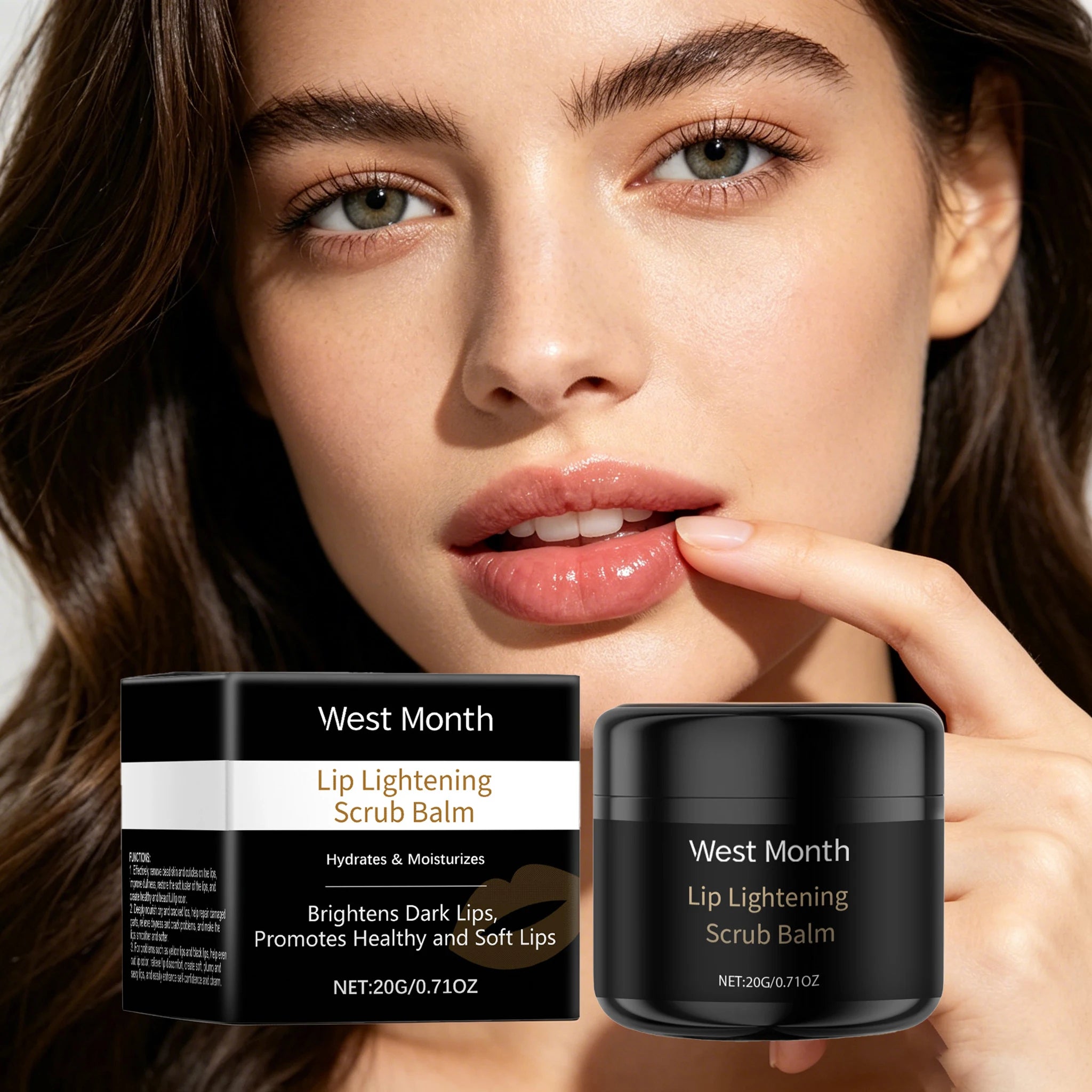 20G Lip Scrub Balm Moisturizing Skin Reduce Dryness Nourishing Gentle Remove Dead Skin Restoring Gloss Brightening Improve Skin Texture Lip Exfoliating Balm Oasis Select