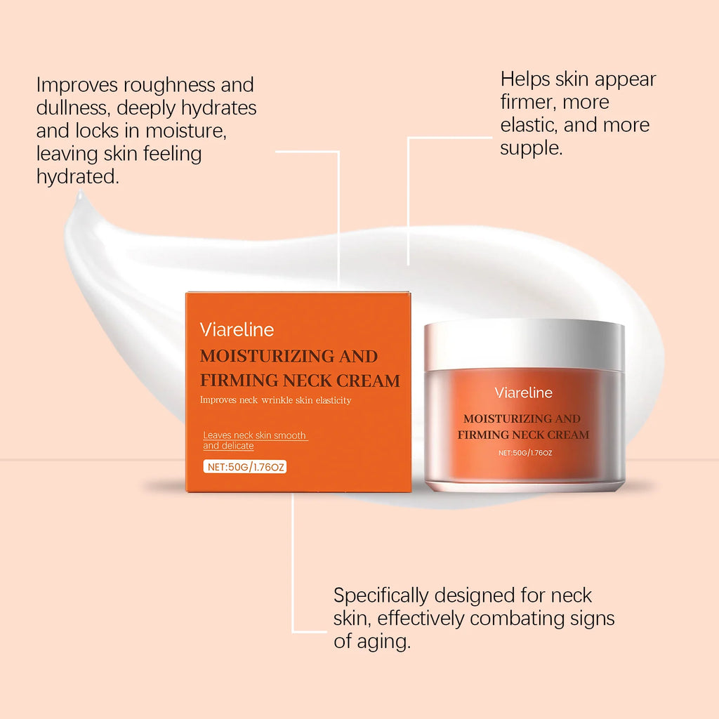50G Moisturizing Neck Skin Cream Daily Nourishing Reduce Sagging Massage Enhance Skin Elasticity Firming Soften Neck Care Lotion Oasis Select