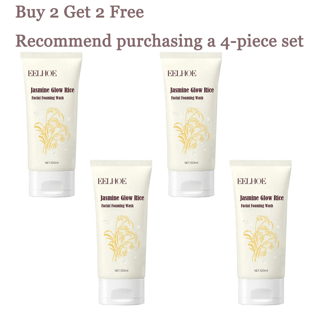 100ML Jasmine Facial Wash Gentle Cleaning Skin Refine Pores Refreshing Oil Control Enhance Smoothness Hydrating Face Cleaner Oasis Select 4 pcs United States
