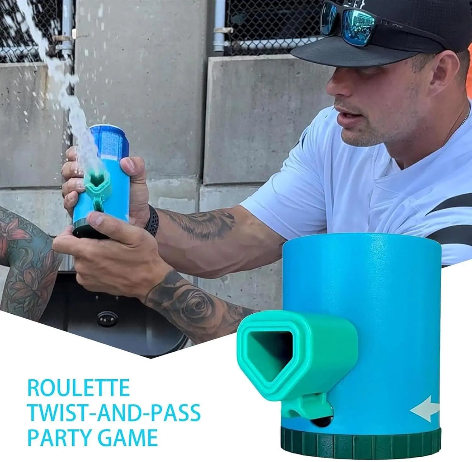 Shotgun Roulette – Twist & Pass Drinking Game for Parties