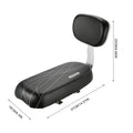 Child Bike Rear Seat Saddle With Handle Armrest Footrest Pedal Kid Bicycle Seat Mat Including Backrest For Cycling Bike Part Oasis Select black