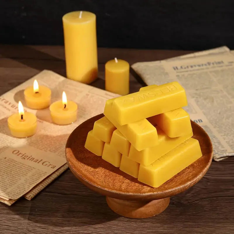 1/3PCS Pure Beeswax Block - DIY Candle Making Magic, Aroma Bliss for Aromatherapy, Craft Unforgettable Candlestick Designs Oasis Select