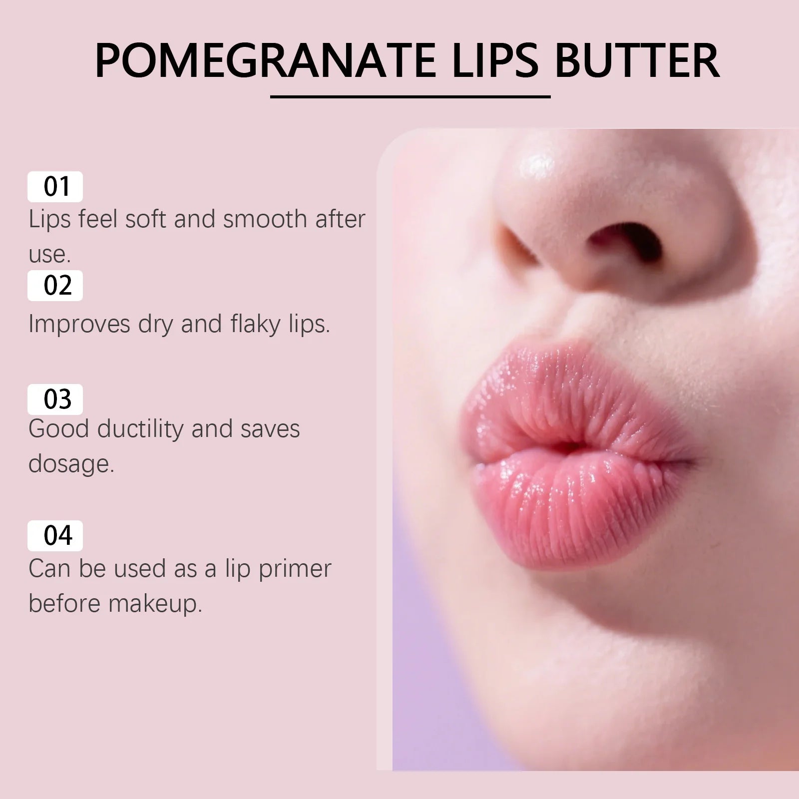 30G Pomegranate Lip Mask Deep Moisturizing Improve Roughness Smoothing Remove Dead Skin Fade Fine Lines Soothing Discomfort Softening Night Care Lip Mask Oasis Select