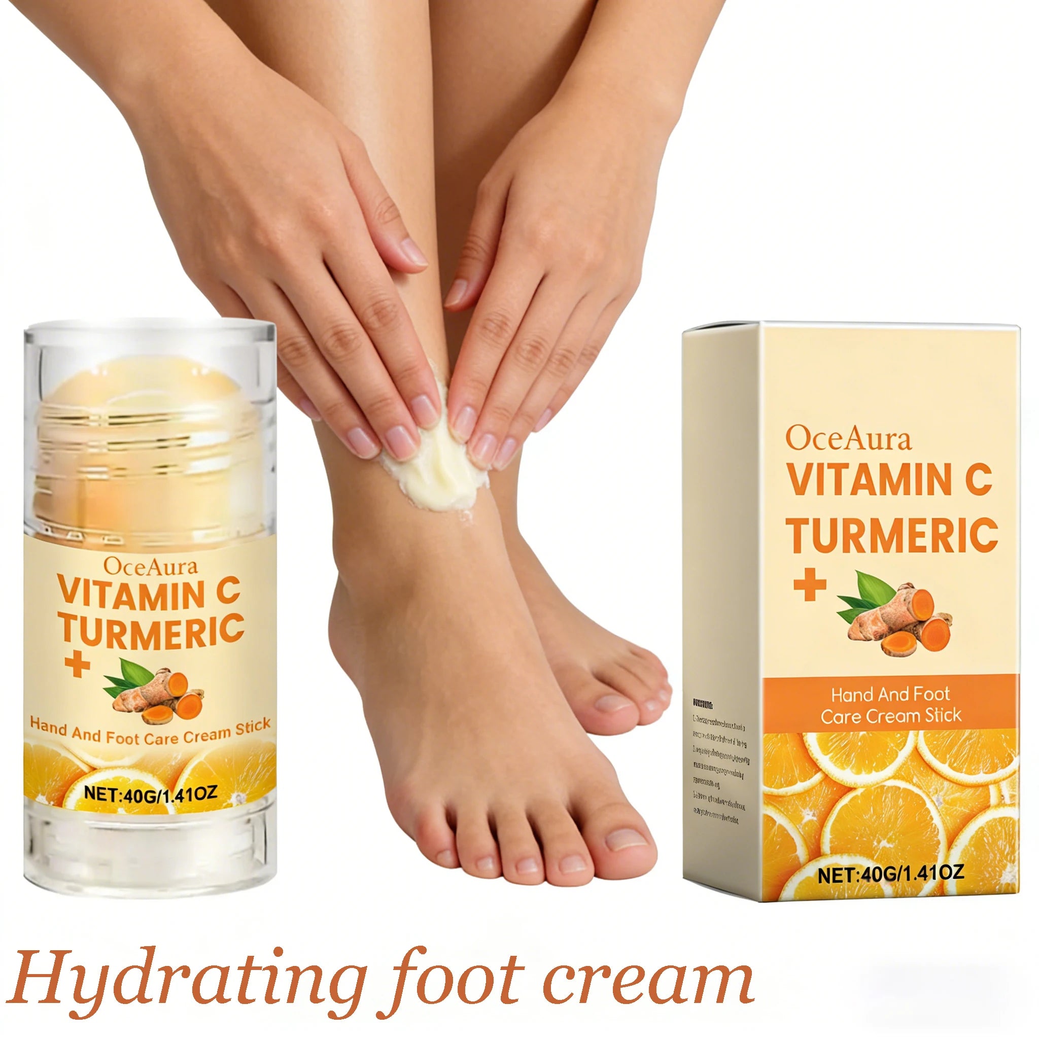 40g Hand and Foot Hydrating Cream Nourishing Smoothing Reduce Dryness Relief Dry Itching Repair Cracked Skin Non-greasy Balm Oasis Select