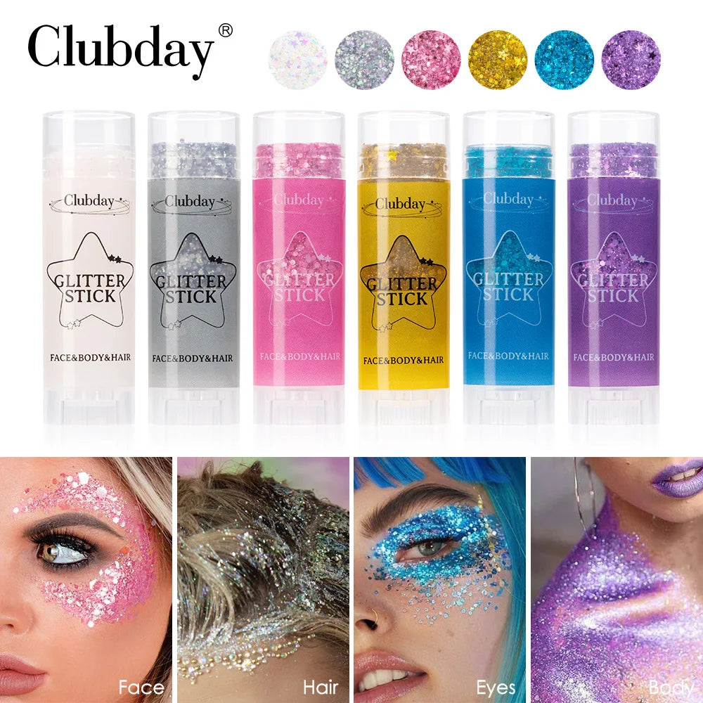 Glitter Gel Stick – Lip, Cheek & Body Sparkle Balm | High Shine