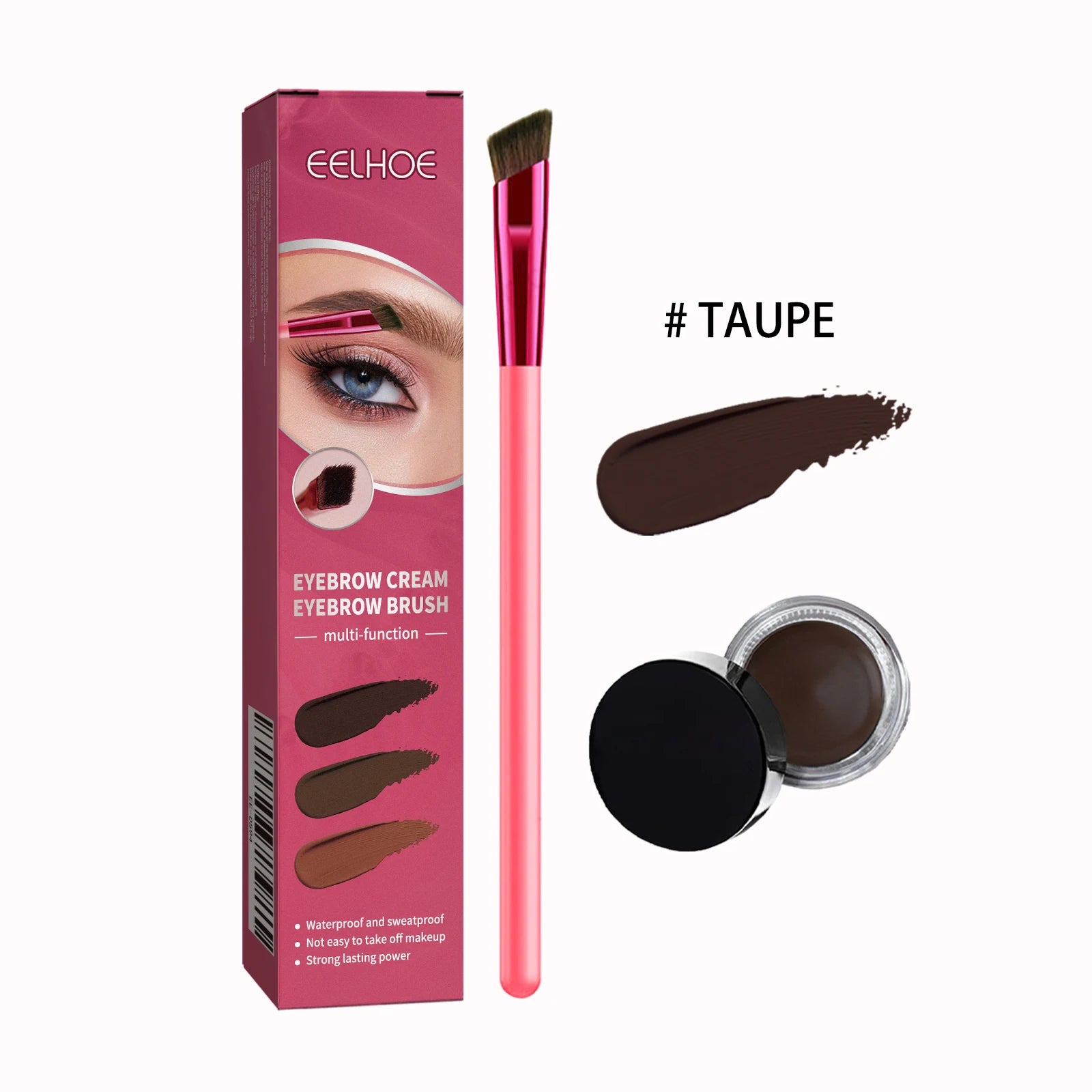 EELHOE Eyebrow Cream Set Multi Function Tint Eyeliner Eyebrows Waterproof Long-lasting Eye Makeup Realistic Eyebrow Makeup Set Oasis Select Taupe United States