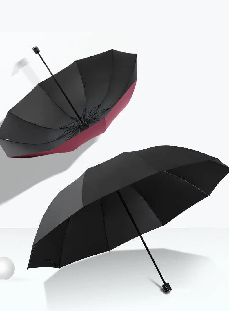 130cm extra-large folding umbrella suitable for both sunny and rainy days and is windproof, waterproof comprehensive protection. Oasis Select