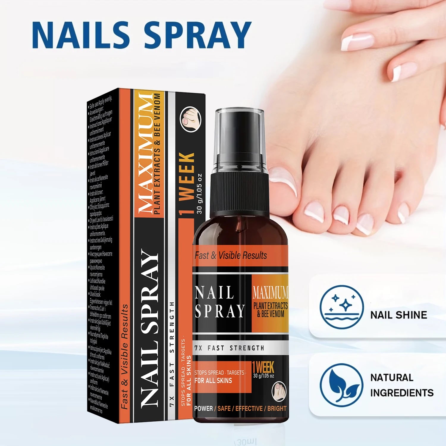 Nail Repair Spray – Bee Venom, Collagen & Hyaluronic Acid Nail Repair Spray Oasis Select