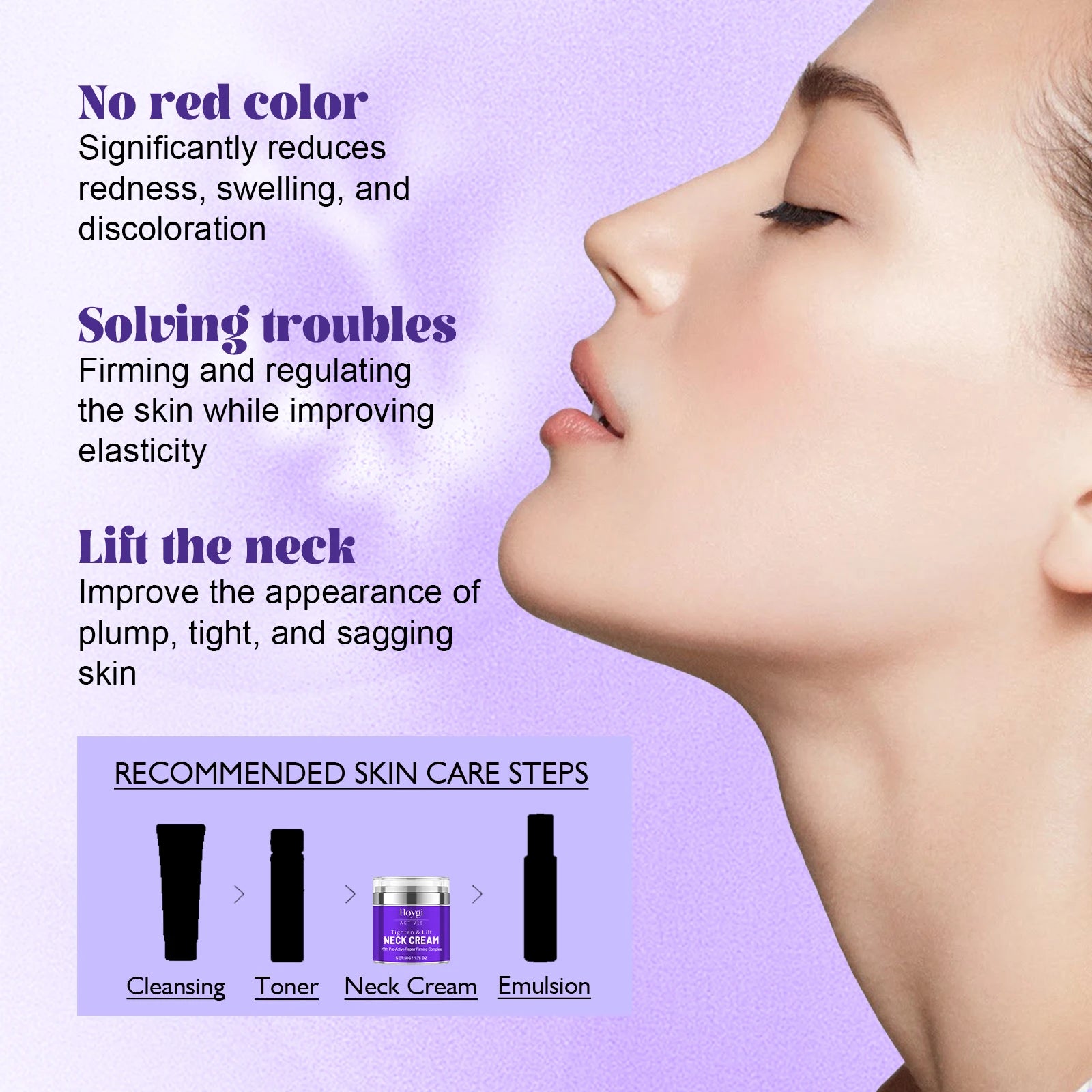 50G Neck Firming Cream Moisturizing Fade Fine Lines Enhance Skin Elasticity Repairing Dryness Glowing Tightening Neck Skin Cream Oasis Select