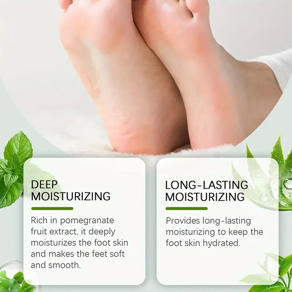 Foot moisturizer with aloe vera and tea tree oil to deeply nourish the skin, for dry and rough skin, daily hand and foot care Oasis Select